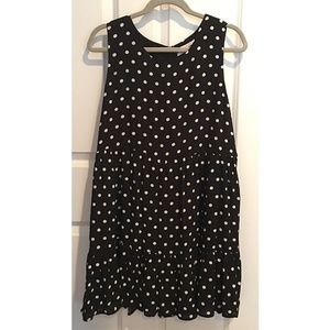 Urban Outfitters - Polka Dot Tiered Mini Dress